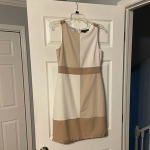 White House Black Market Color Block Dress